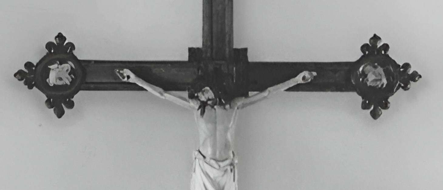 The crucifix in the Monastery Manchester's great nave.