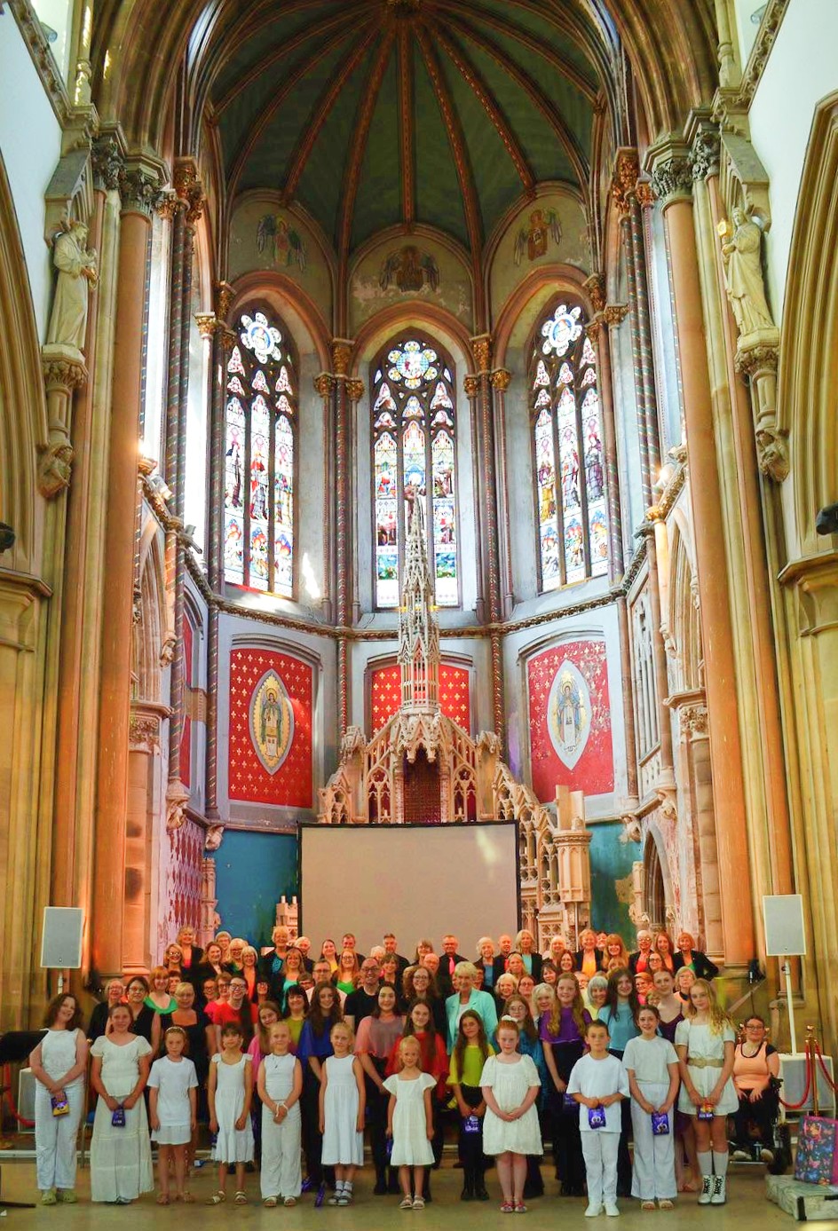 DYT choir perform RISE UP at the Monastery Manchester
